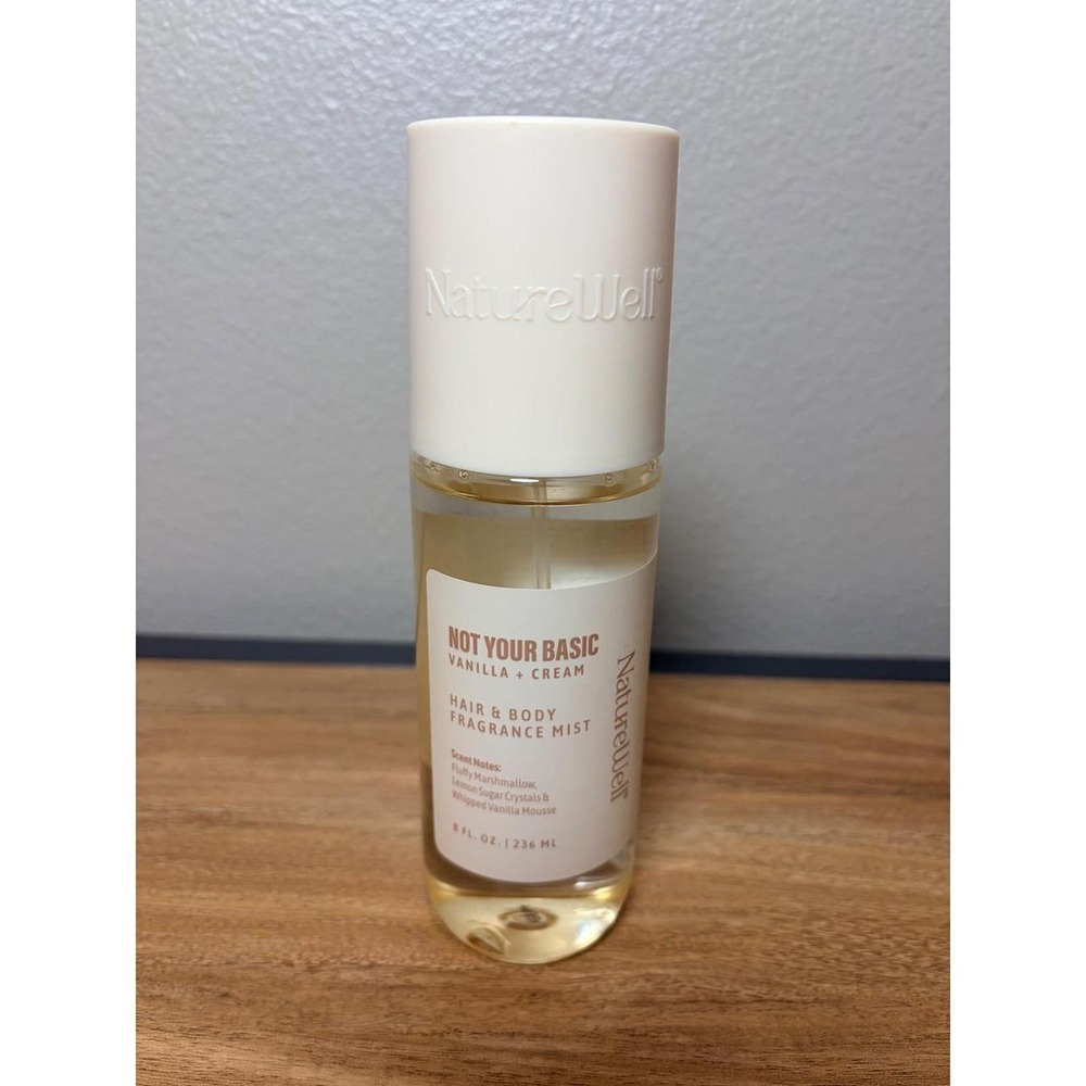 NatureWell Not Your Basic Vanilla + Cream Hair & Body Fragrance Mist 8oz Spray